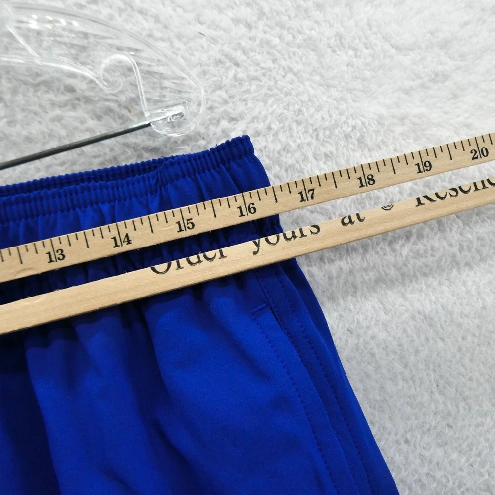 NFL Team Apparel Swim Shorts Mens Large New York Giants‎ Blue Lined Trunks